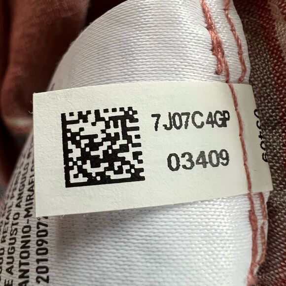 American Eagle Oversized Long Sleeve Button Striped Blouse Size M - Picture 8 of 11